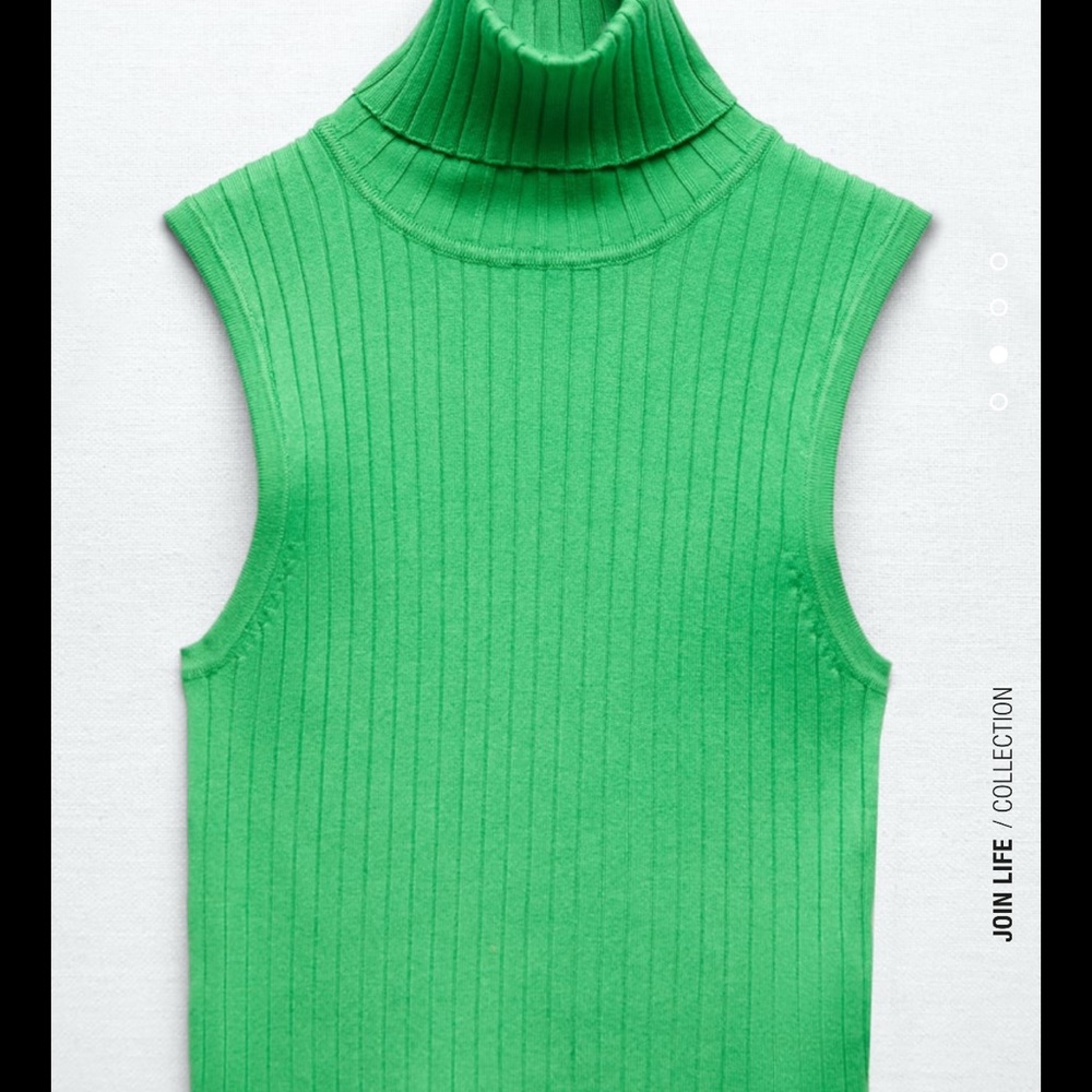 ZARA basic ribbed knit top - Picture 2 of 4